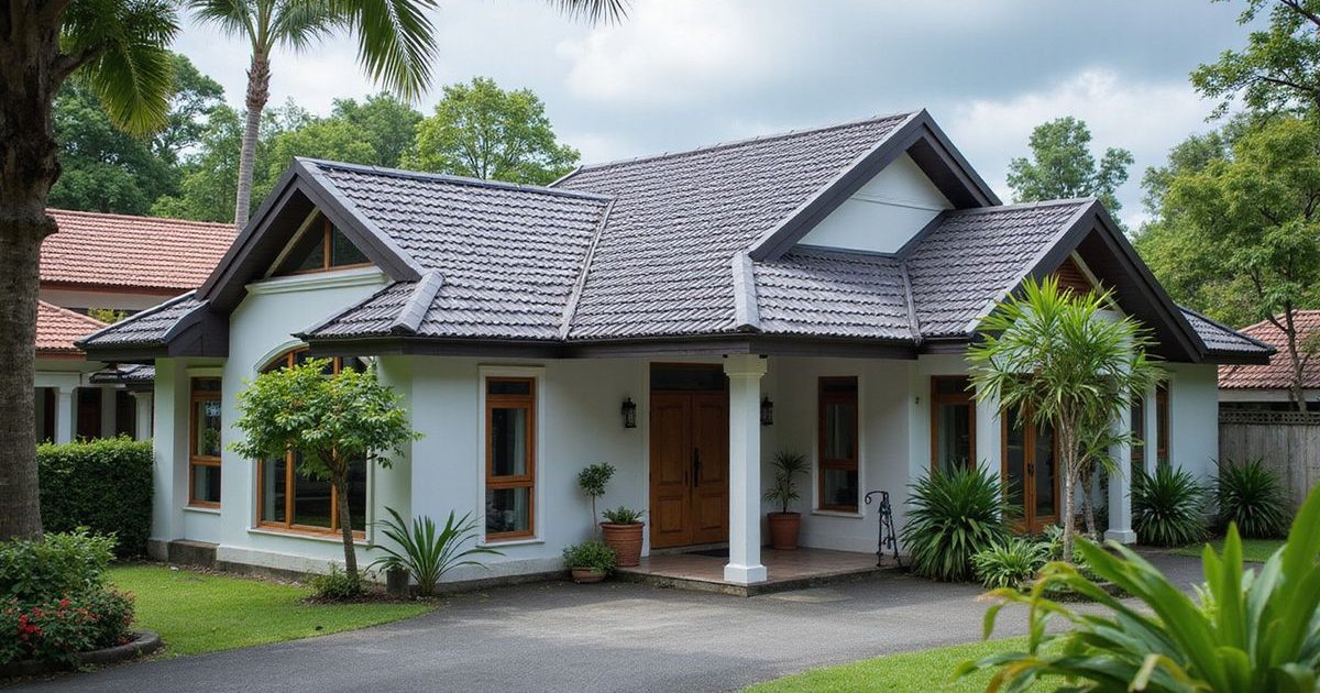 Well-maintained waterproofed roof over time